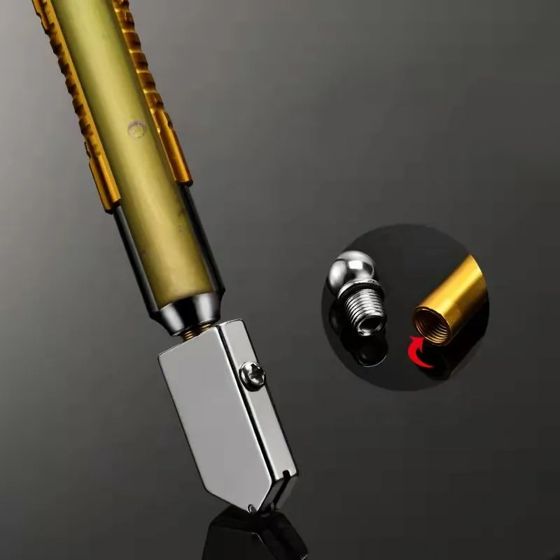 XDN-071 Cuchillo de vidrio con control automático de aceite y mango de plástico fino de 3-12 mm