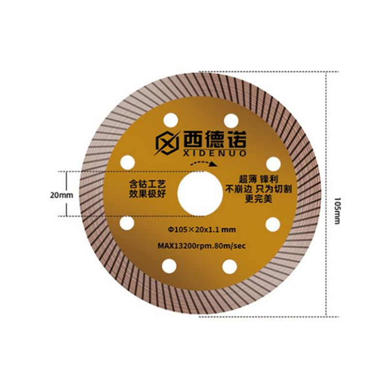 Disco de corte afilado ultrafino de grado industrial XDN-Y105